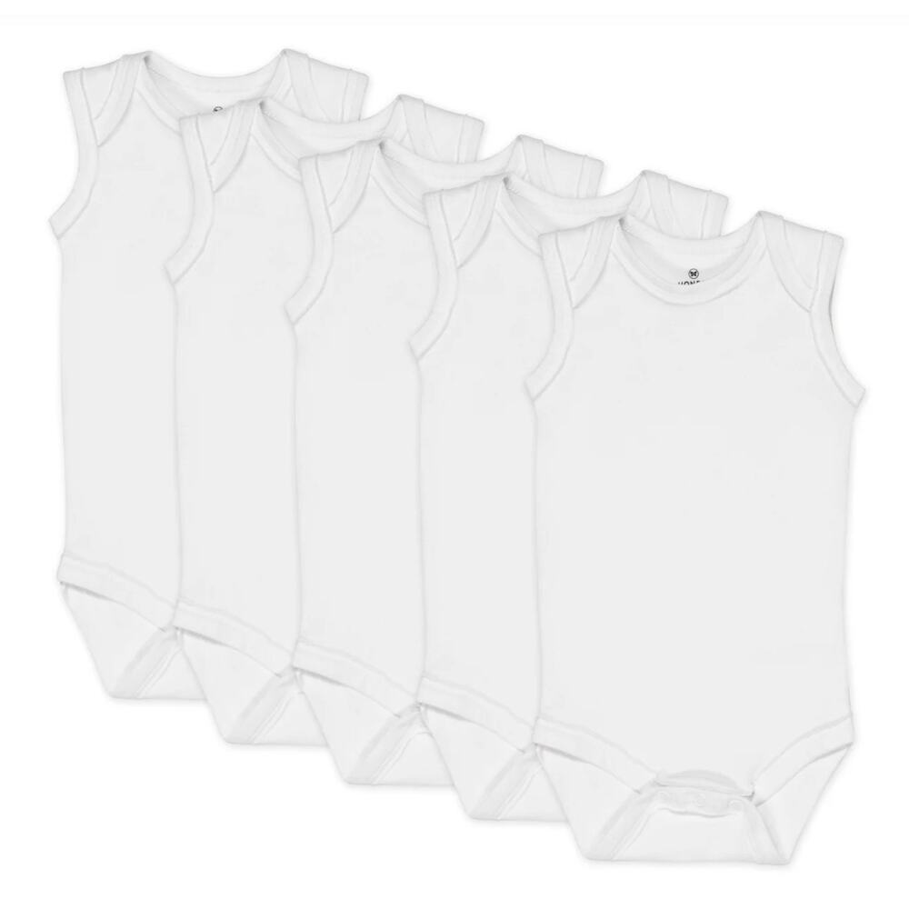 The Honest Company 4-Pack Organic Cotton Sleeveless Bodysuits